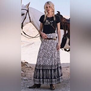SPELL Delirium Maxi Skirt Size XS NWT BOHO